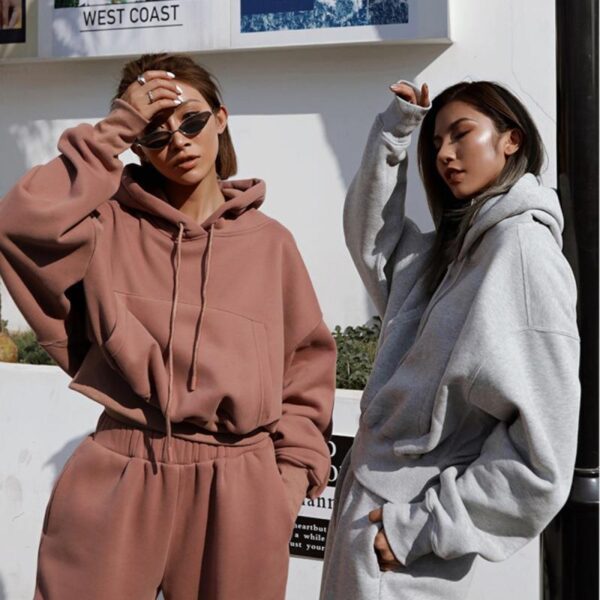 New Style Autumn And Winter Women's New Casual Hoodie Coat Sports Suit - Image 10