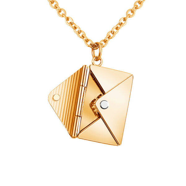 Fashion Jewelry Envelop Necklace Women Lover Letter Pendant Best Gifts For Girlfriend - Image 9